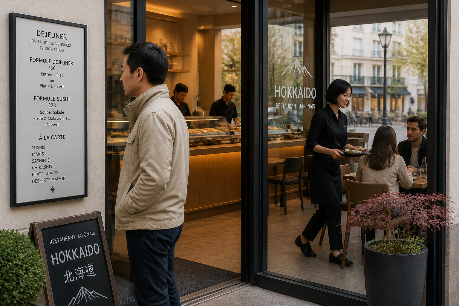 Restaurant japonais accessible depuis la gare Val d’Europe