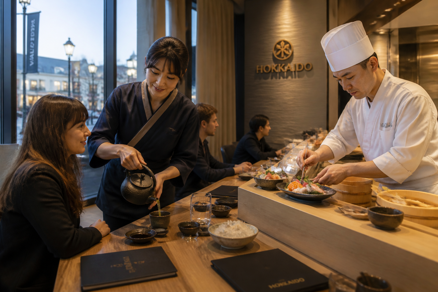 Restaurant japonais après Disneyland Paris pour dîner tard