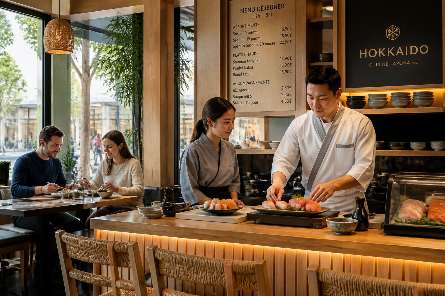 Restaurant japonais midi Val d'Europe